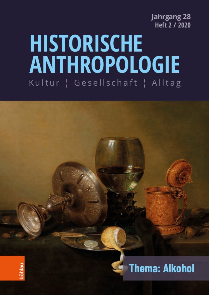 Cover Historische Anthropologie Alkohol