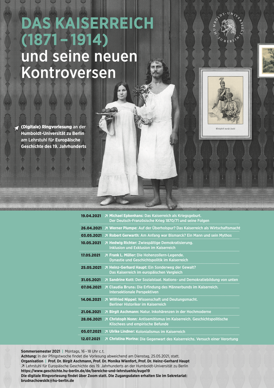 Programm Ringvorlesung Kaiserreich (Online Flyer) Programm Ringvorlesung Kaiserreich (Online Flyer)