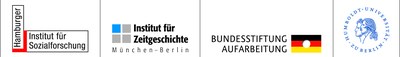 Logos Hamburger Institut für Sozialforschung, Institut für Zeitgeschichte, Bundesstiftung Aufarbeitung, Humboldt-Universität zu Berlin