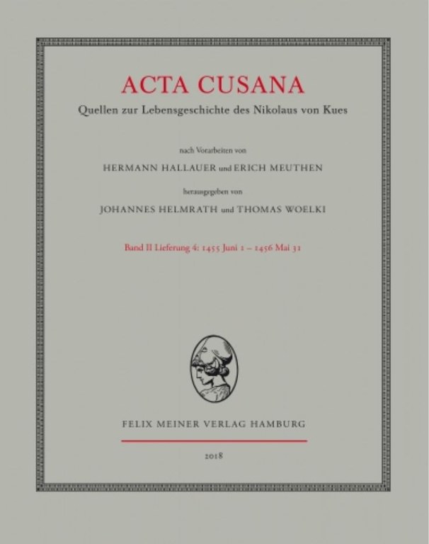 Helmrath, Acta Cusana
